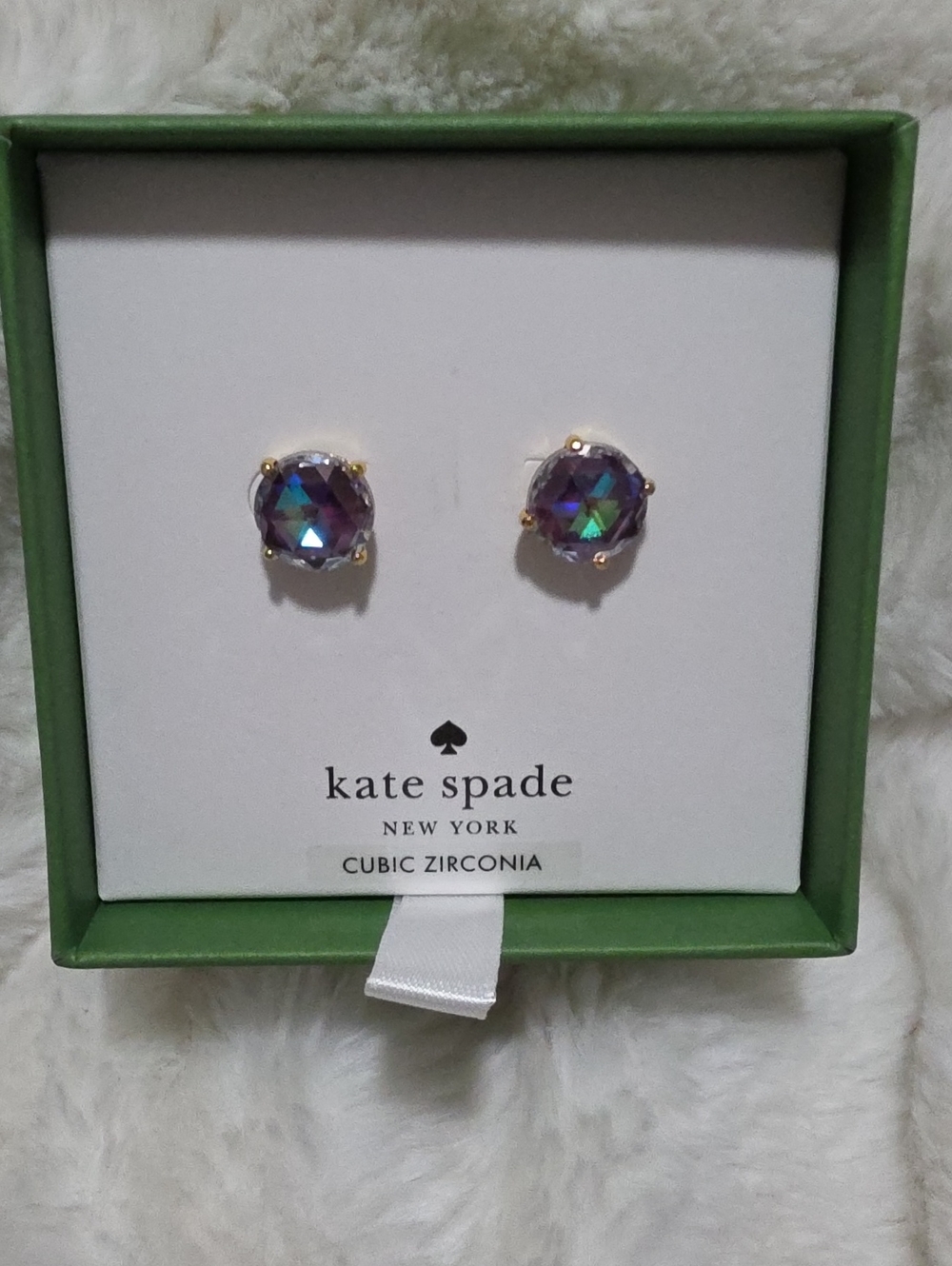 kate spade Bright Idea Gold-Tone Multifaceted Iridescent Earrings
